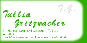 tullia gritzmacher business card